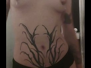 Undressing for a shower