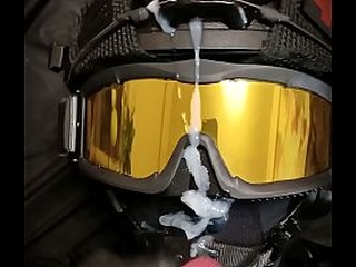 Tactical boy gets cumshot in the face. Who'_s next?